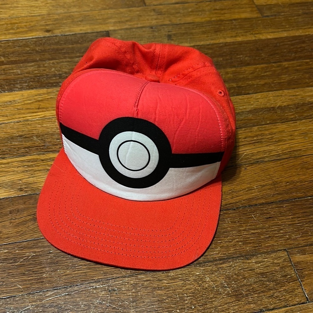 Pokemon Youth Red and White Poké Ball Cap, OSFM